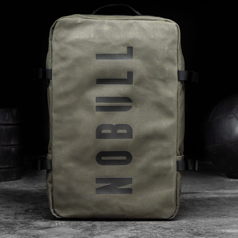 NOBULL waxed canvas duffle bag - color Army